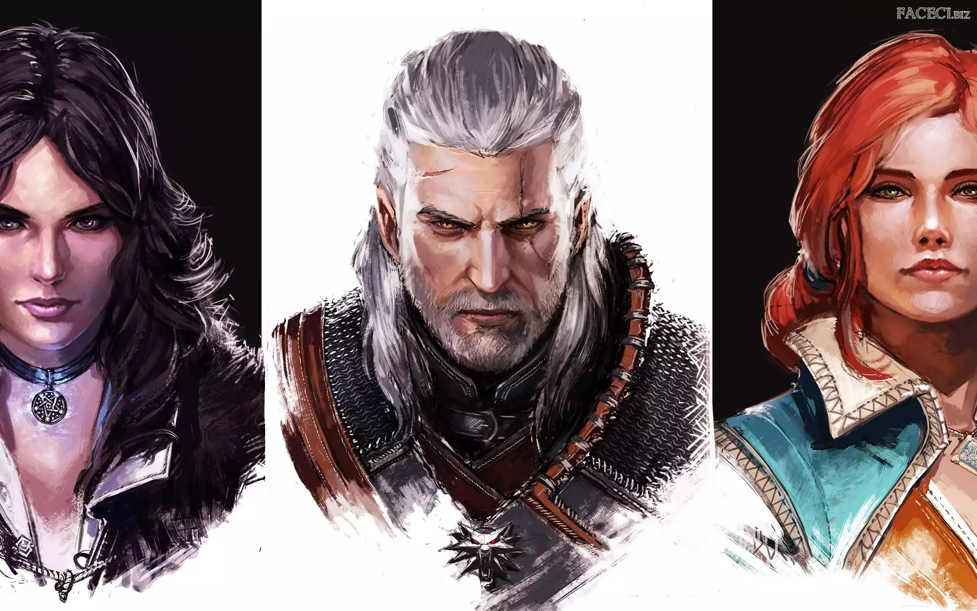 Triss Merigold, Z gier, Twarze, Geralt z Rivii, Wiedżmin 3, Yennefer z Vengerbergu